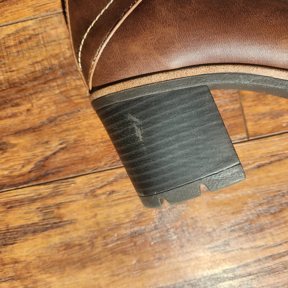 Naturalizer Brown and Tan Women's Ankle Boots - Picture 6 of 7